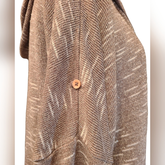 American Rag metallic brown/tan cardigan - Picture 7 of 10